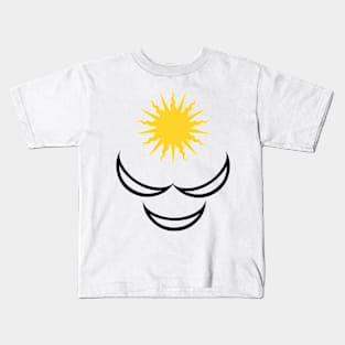 sun smile face Kids T-Shirt